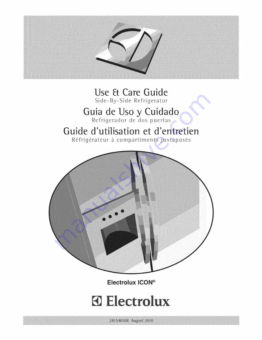 Electrolux Icon E23CS78HPS6 Use & Care Manual Download Page 1