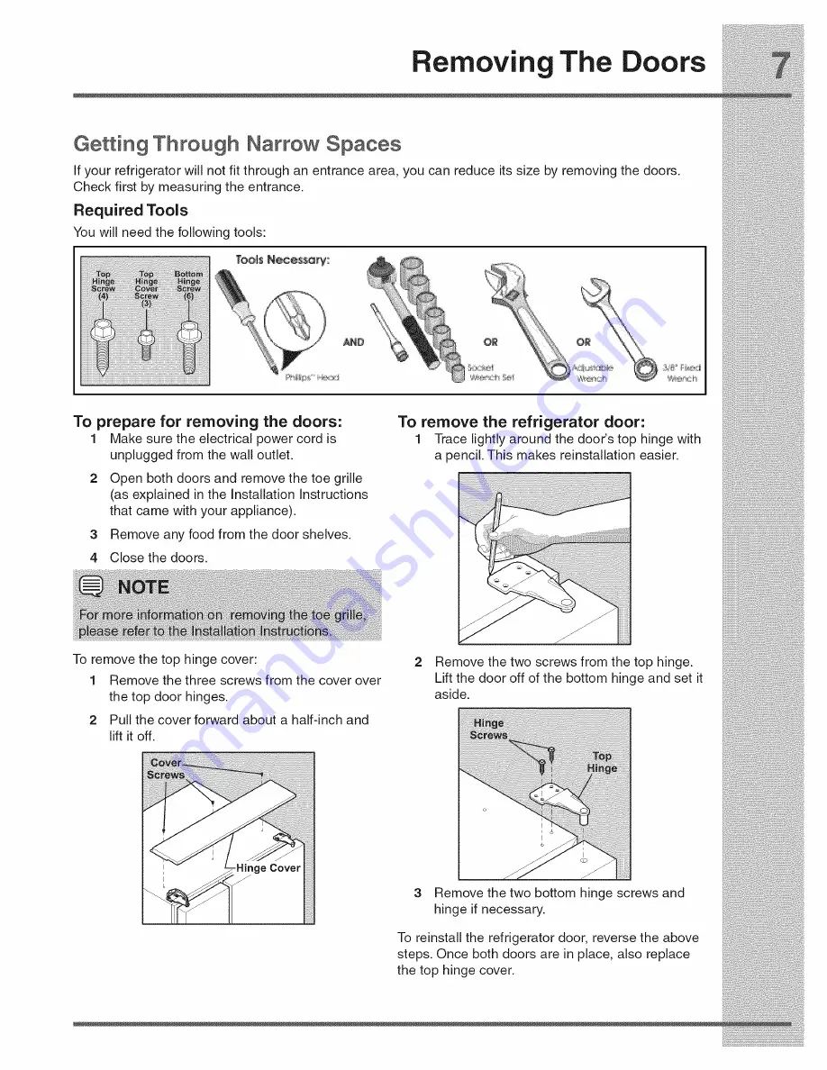 Electrolux Icon E23CS78HPS6 Use & Care Manual Download Page 7