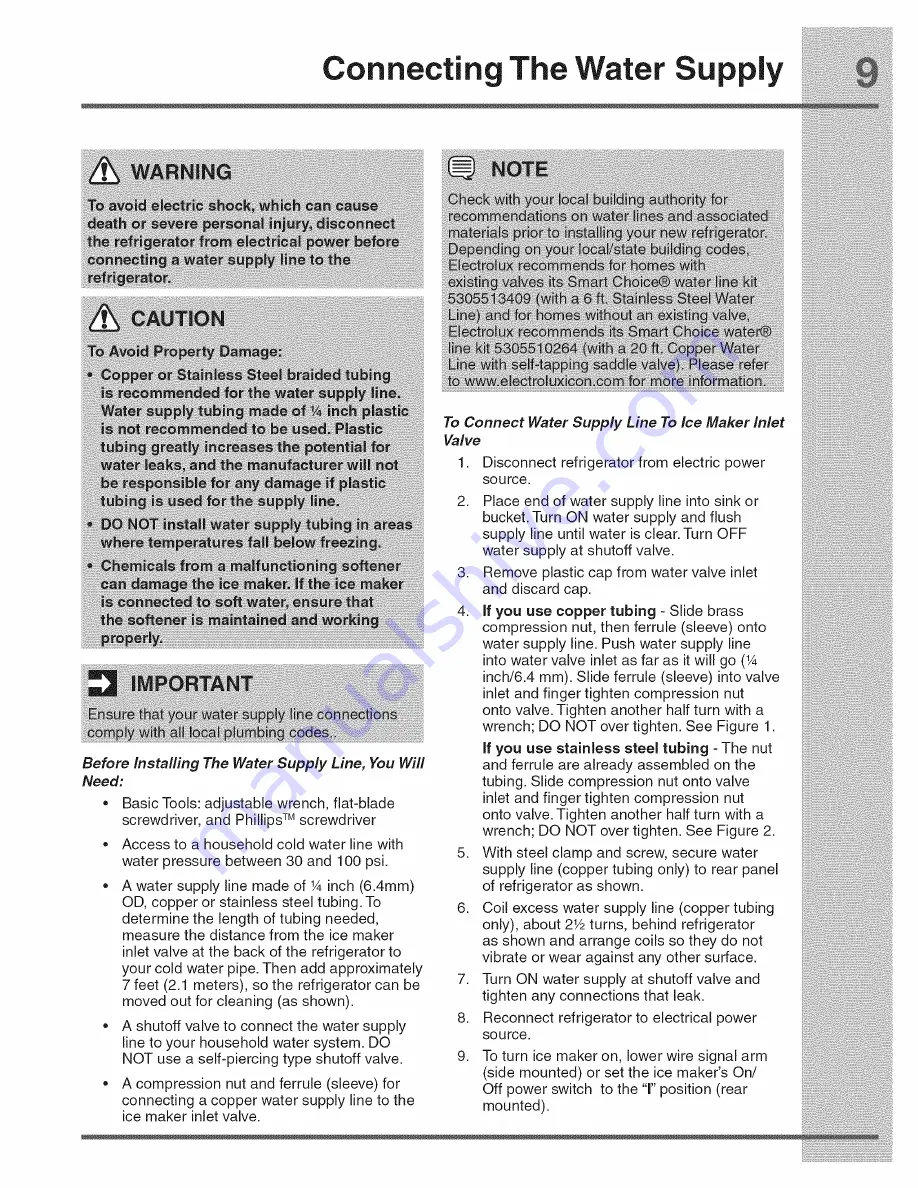 Electrolux Icon E23CS78HPS6 Use & Care Manual Download Page 9