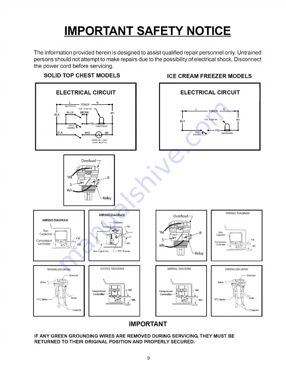 Electrolux KCG050LW0 Скачать руководство пользователя страница 9