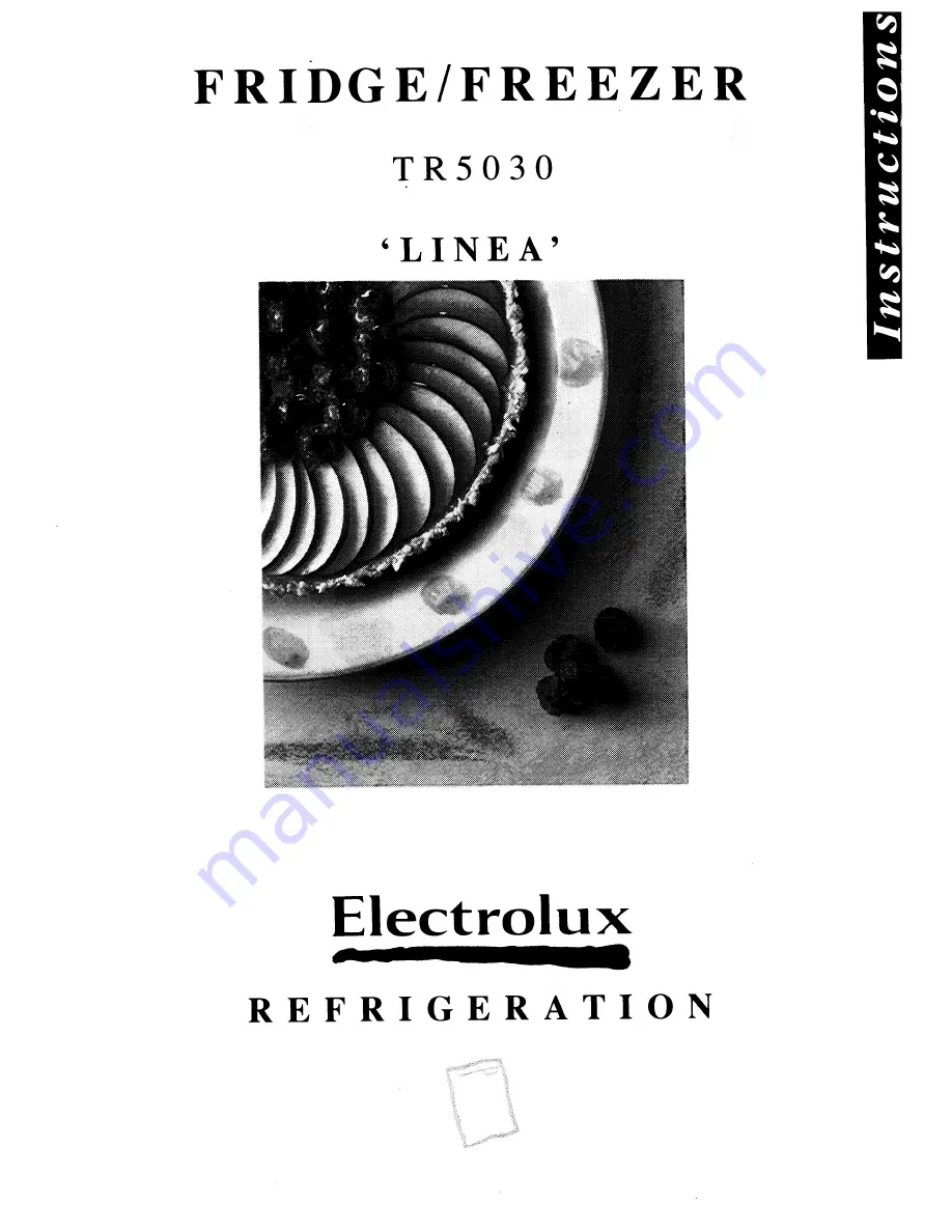 Electrolux LINESA TR5030 Instructions Manual Download Page 1