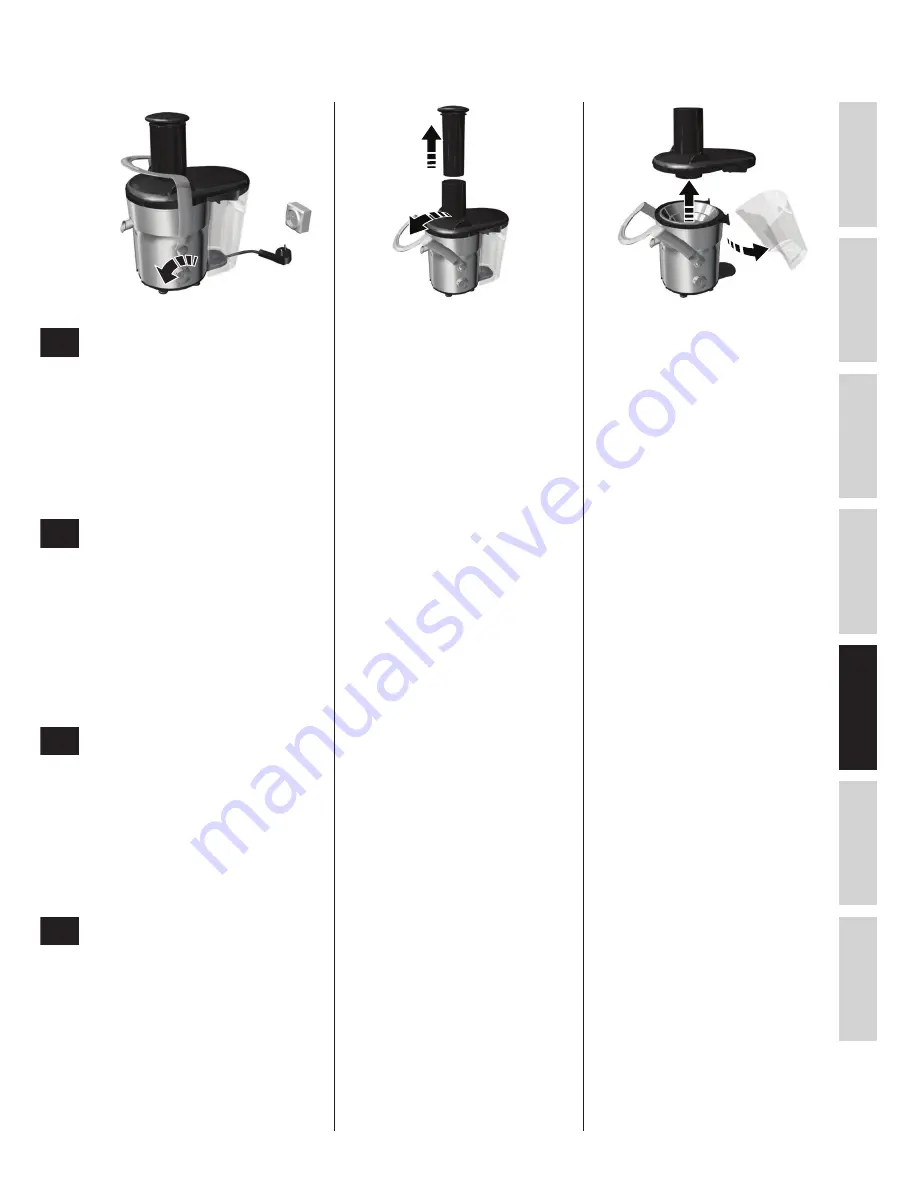 Electrolux PERFECTJUICE ESF2000 Instruction Book Download Page 59