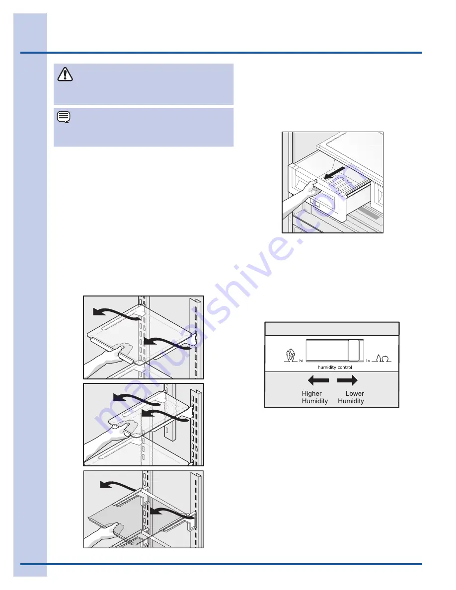 Electrolux Refrigerador con congelador inferior de puerta doble (Spanish) Guía De Uso Y Cuidado Download Page 18