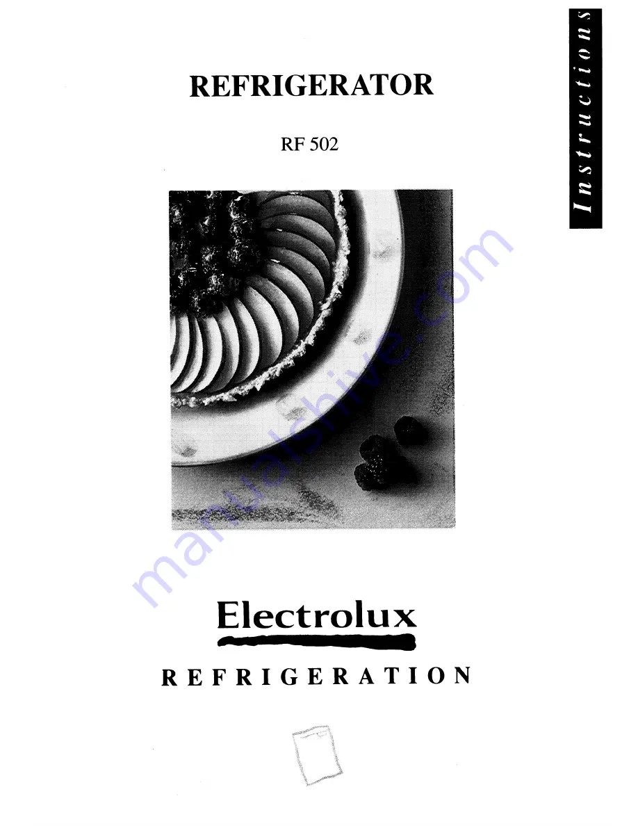 Electrolux RF 502 Instructions Manual Download Page 1