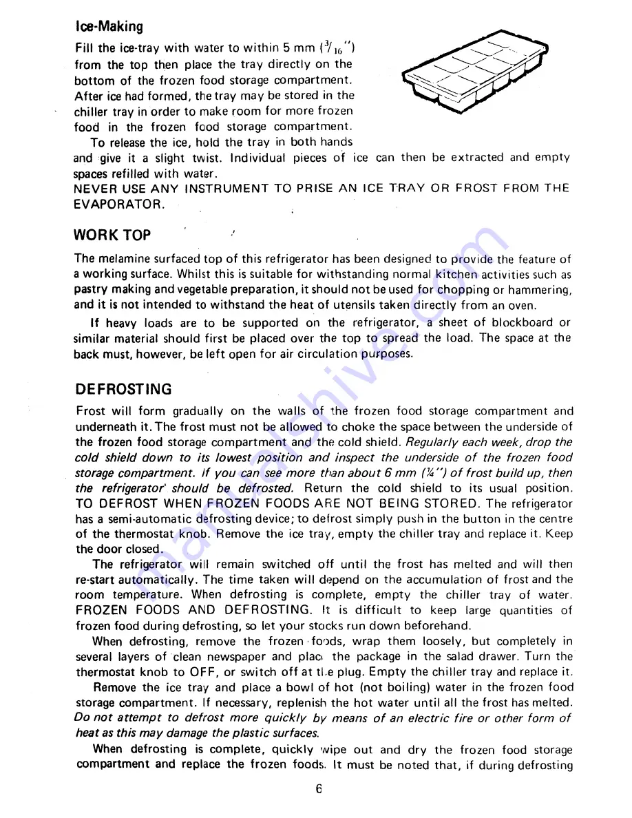 Electrolux RF750 Installation And Use Manual Download Page 6