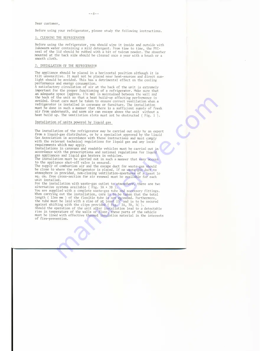 Electrolux RM 184 EGI + EGP Operating Instructions Manual Download Page 2