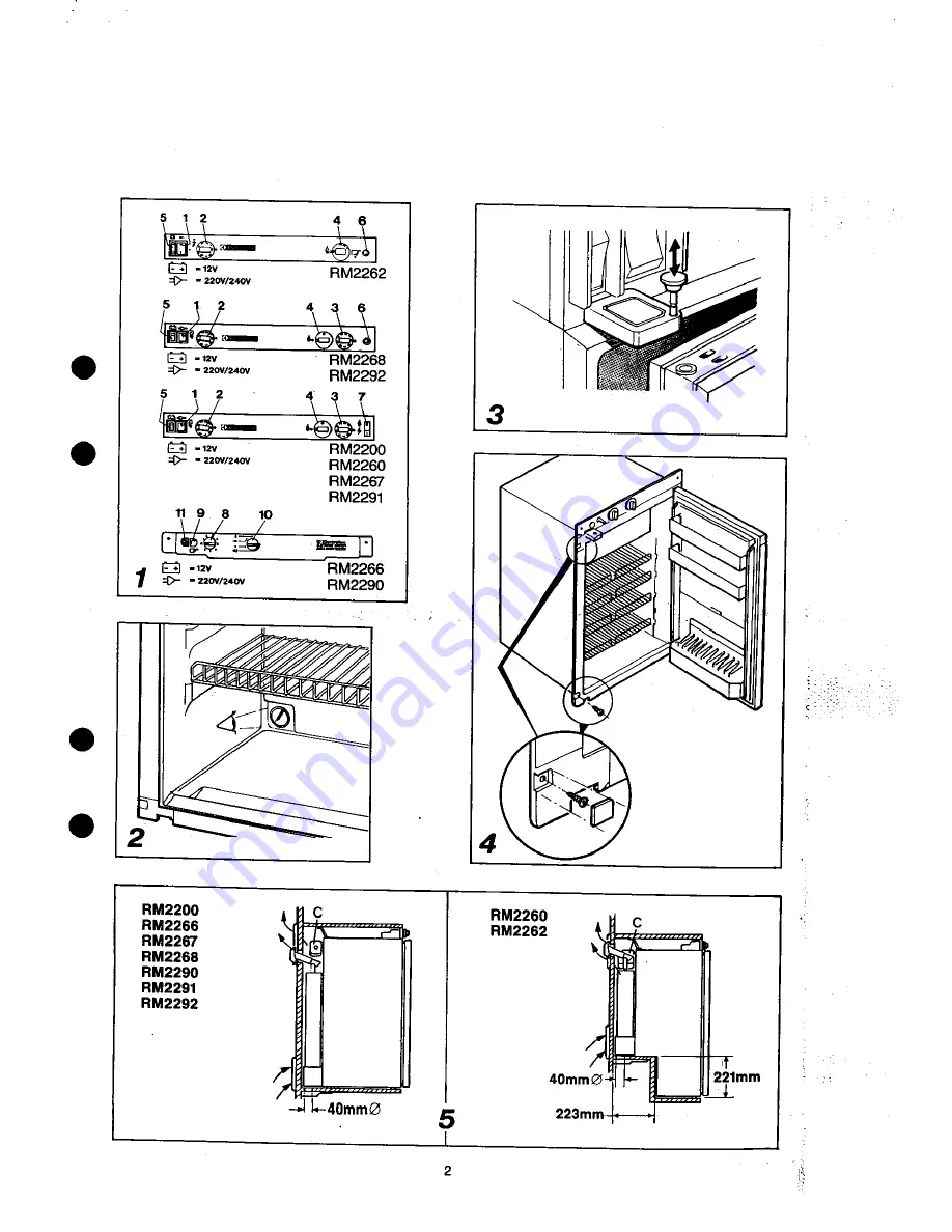 Electrolux RM2200 Operating Instructions Manual Download Page 9