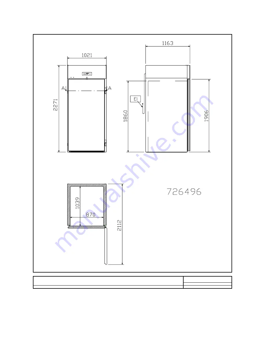 Electrolux Roll-in/Pass-through 726497 Specifications Download Page 3