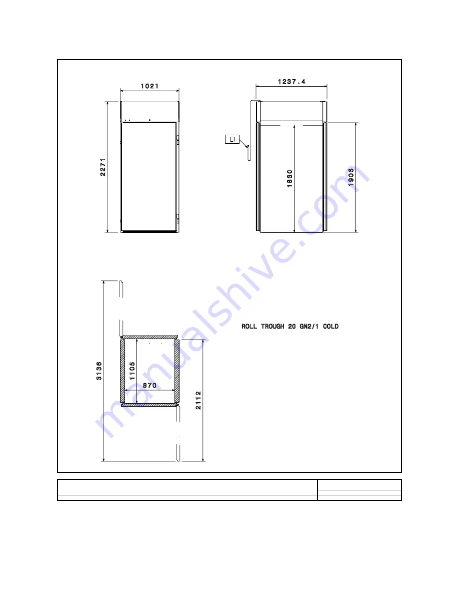 Electrolux Roll-in/Pass-through 726497 Specifications Download Page 5