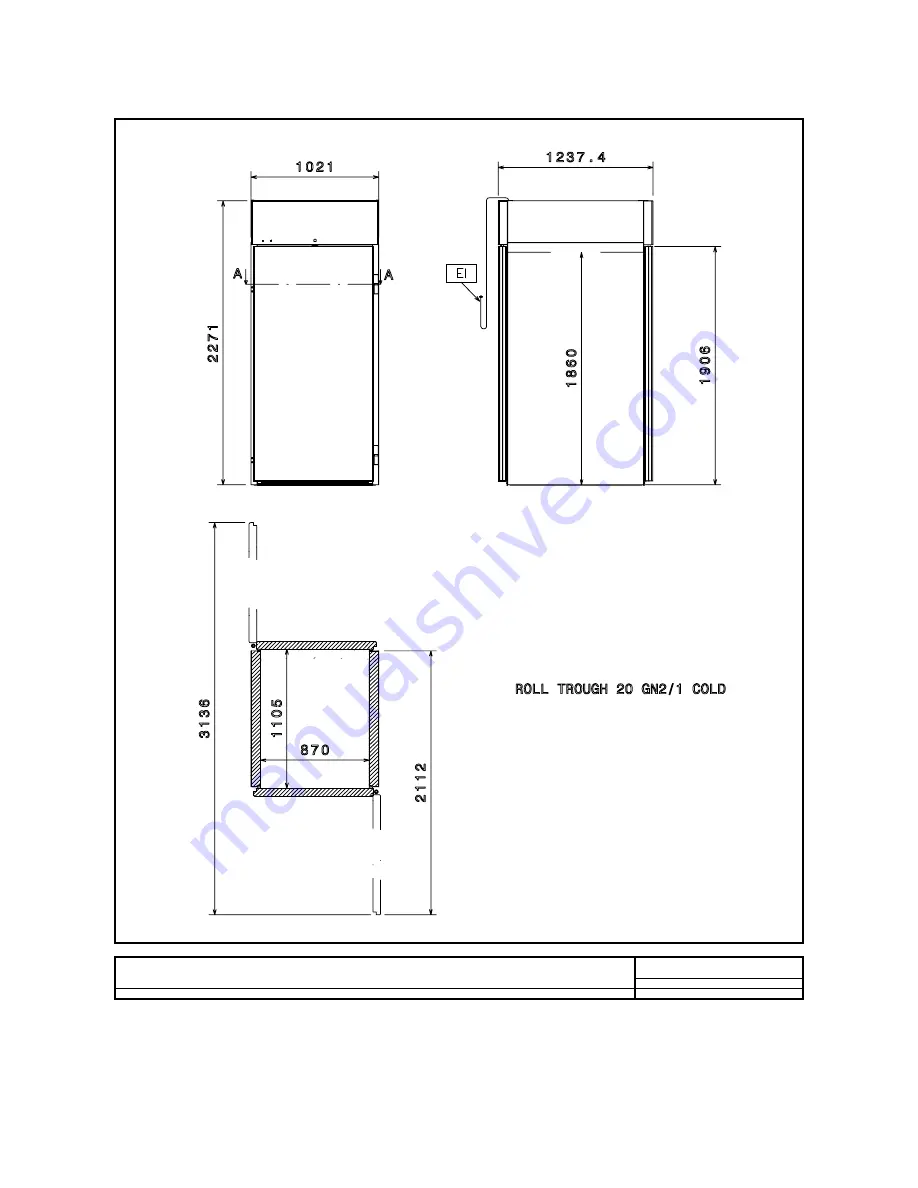 Electrolux Roll-in/Pass-through 726497 Specifications Download Page 6