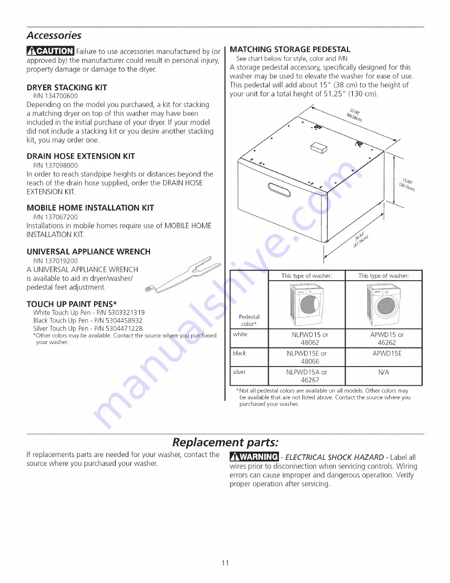 Electrolux SATF7000FS1 Installation Instructions Manual Download Page 11