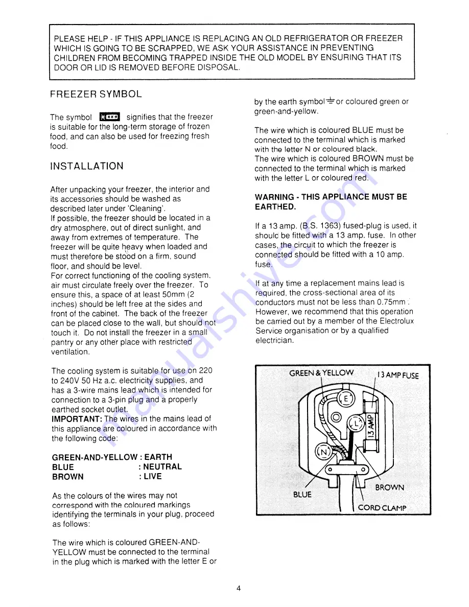 Electrolux TC1381 User Handbook Manual Download Page 4