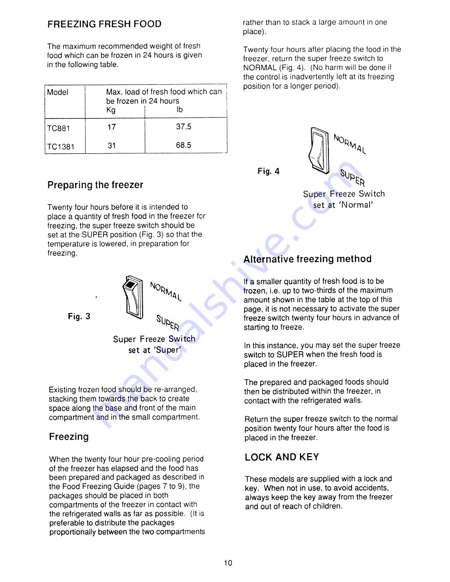 Electrolux TC1381 User Handbook Manual Download Page 10