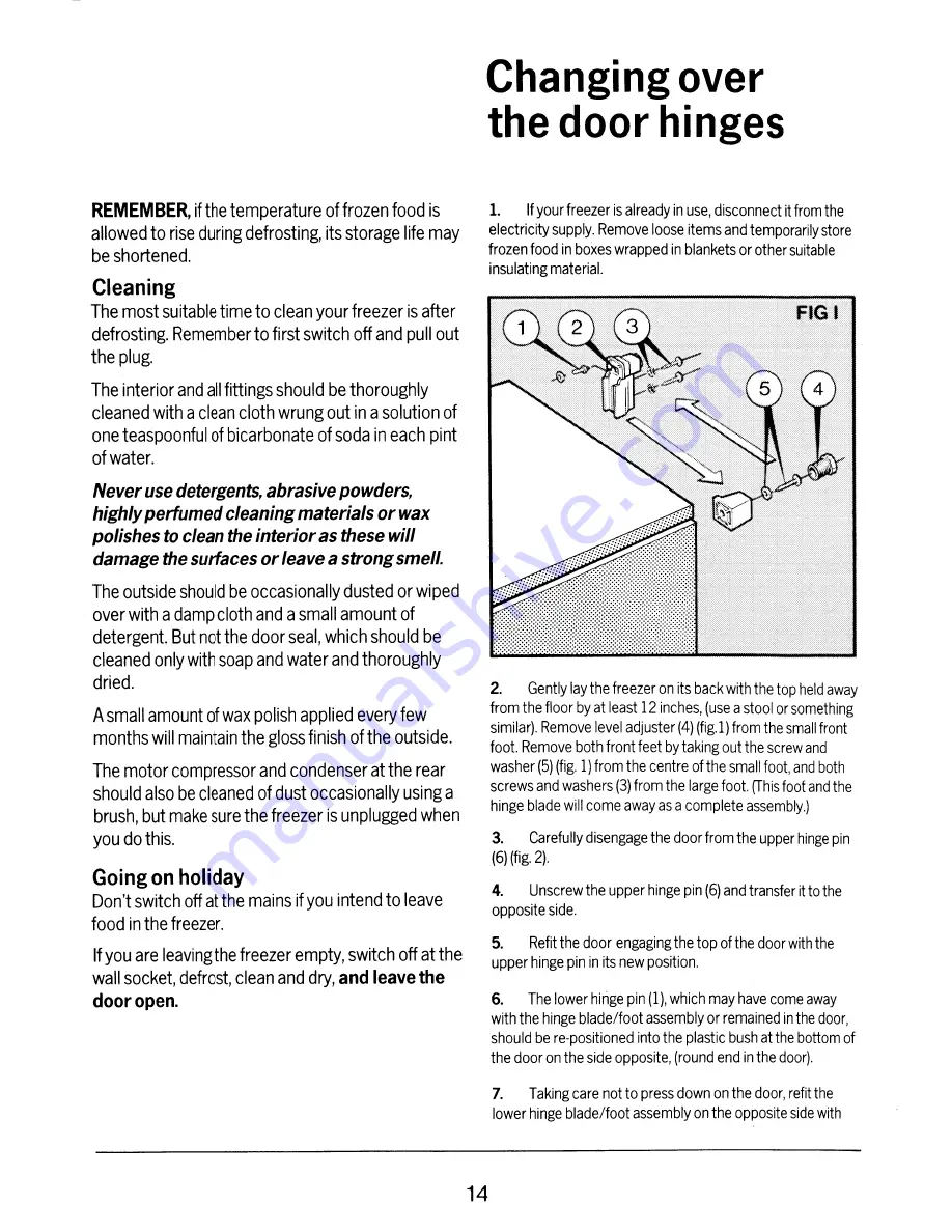 Electrolux TF613 User Handbook Manual Download Page 14