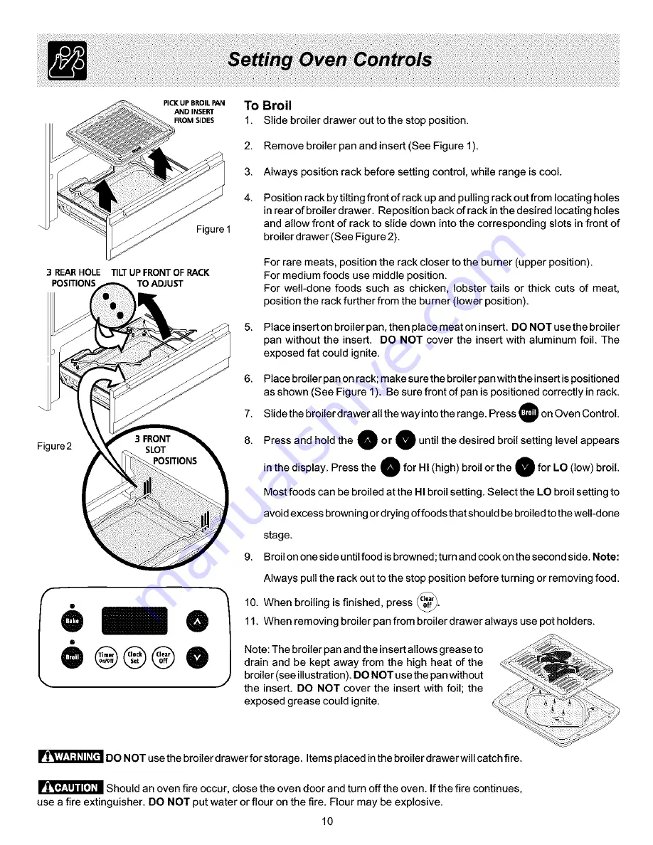 Electrolux TGF336ASD Use & Care Manual Download Page 10