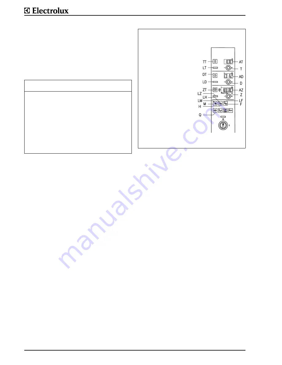 Electrolux Thermetic GU series Operating Instruction Download Page 11