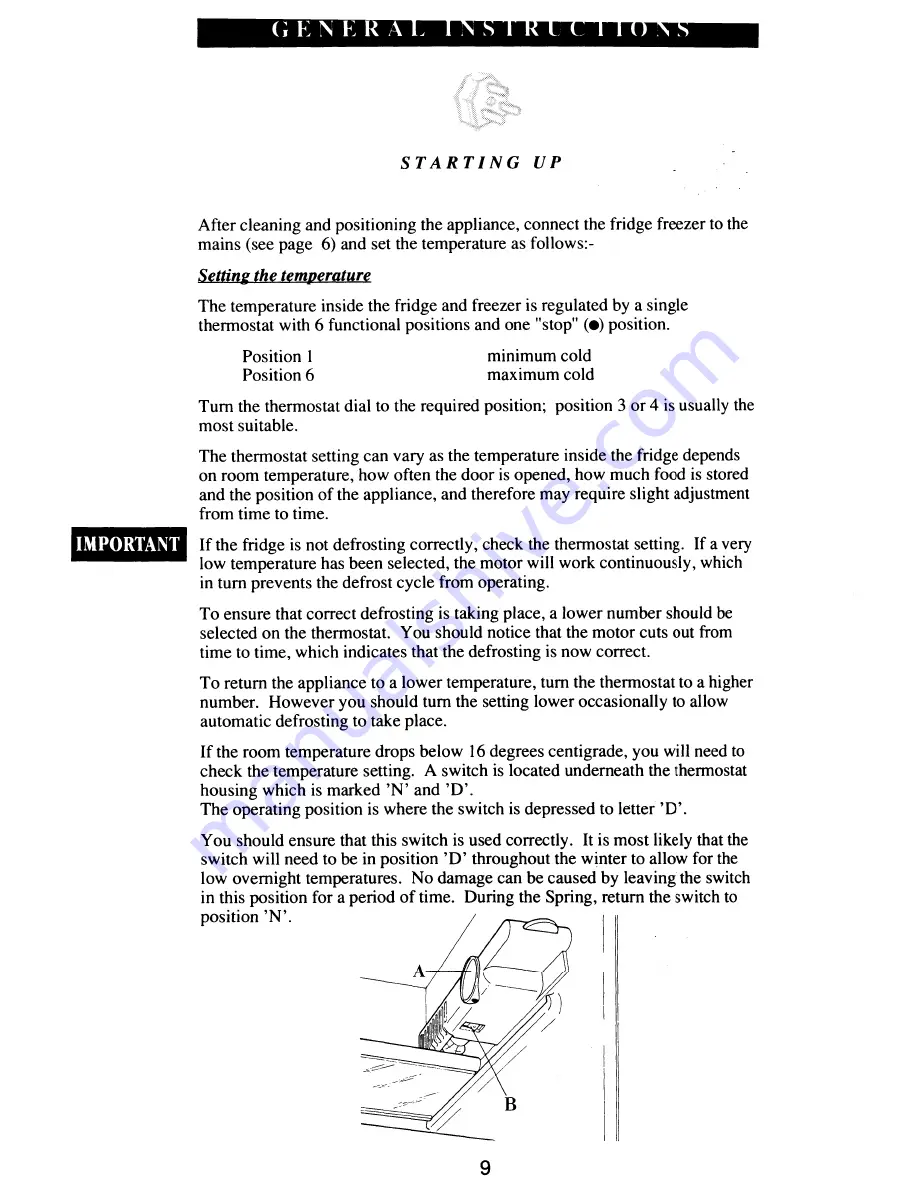 Electrolux TR5030 Linea Instruction Book Download Page 9