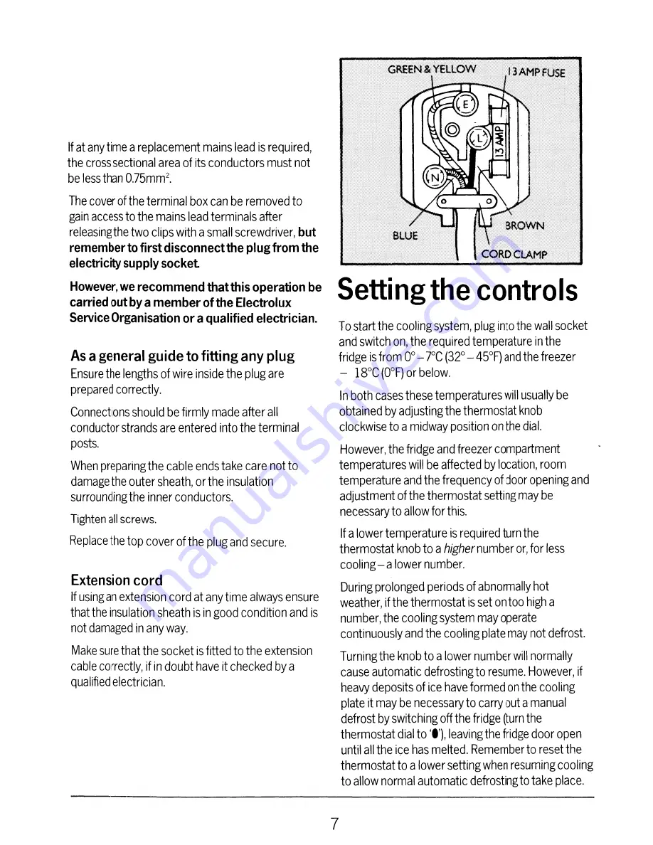 Electrolux TR641 User Handbook Manual Download Page 7