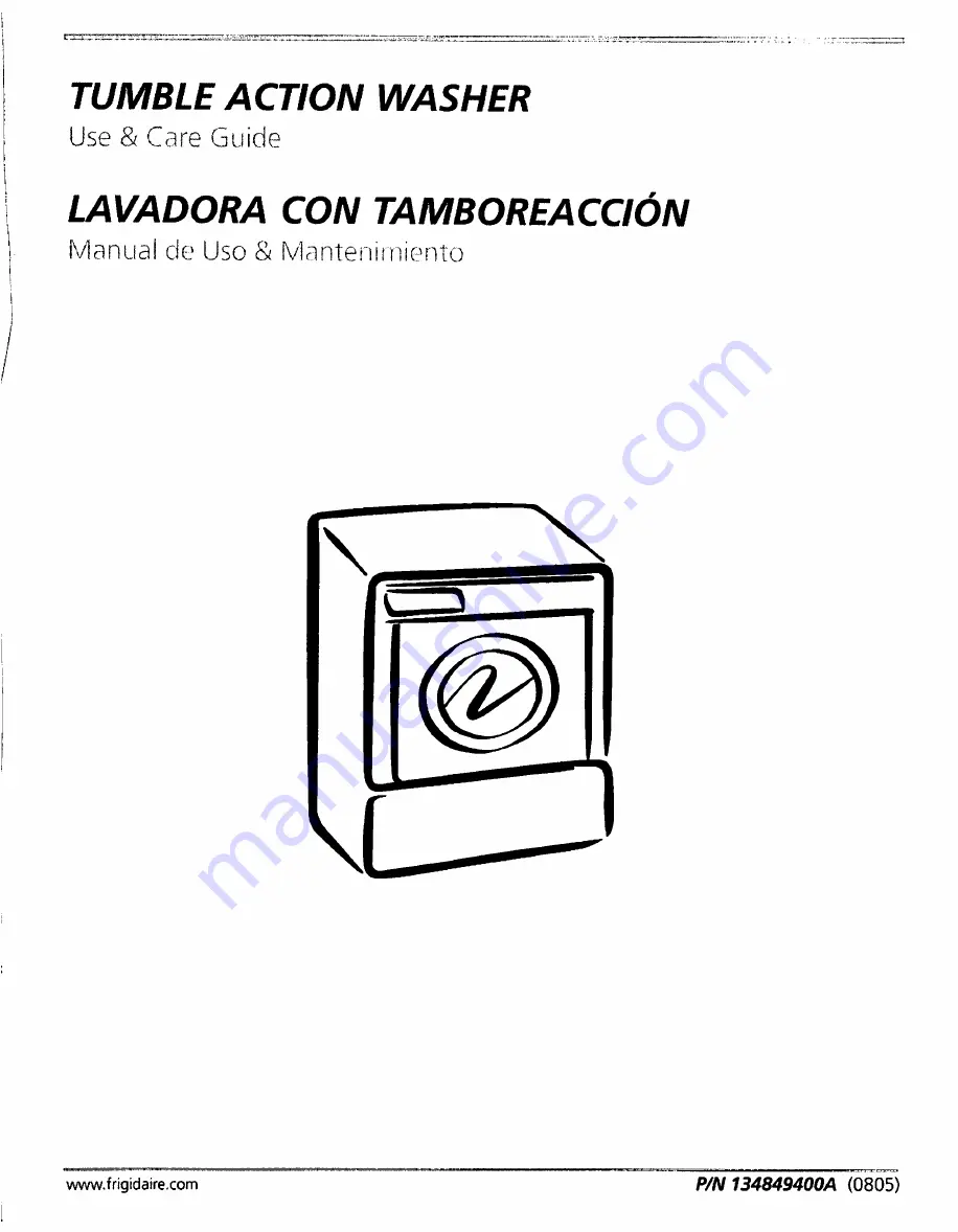 Electrolux Tumble action washer Скачать руководство пользователя страница 1