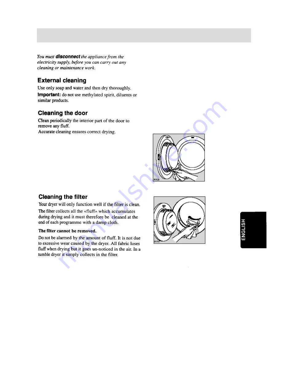 Electrolux Tumble dryer Instruction Booklet Download Page 9