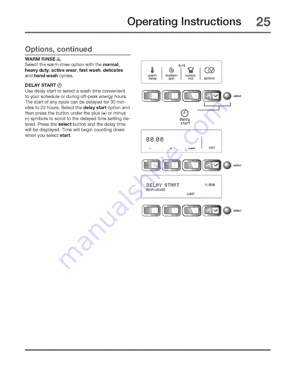 Electrolux Wave-Touch EWFLS70JIW0 Скачать руководство пользователя страница 25