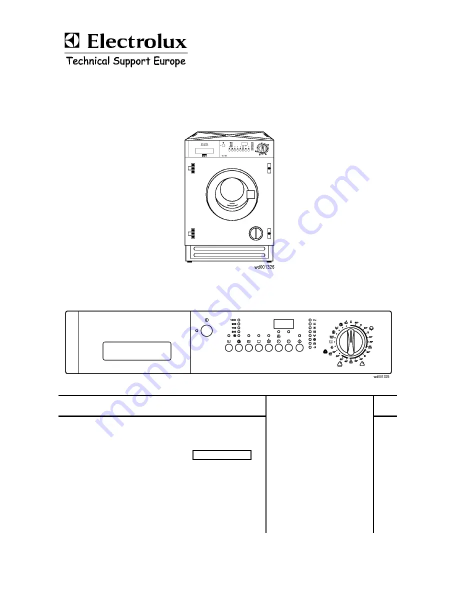 Electrolux WD001326 Скачать руководство пользователя страница 1