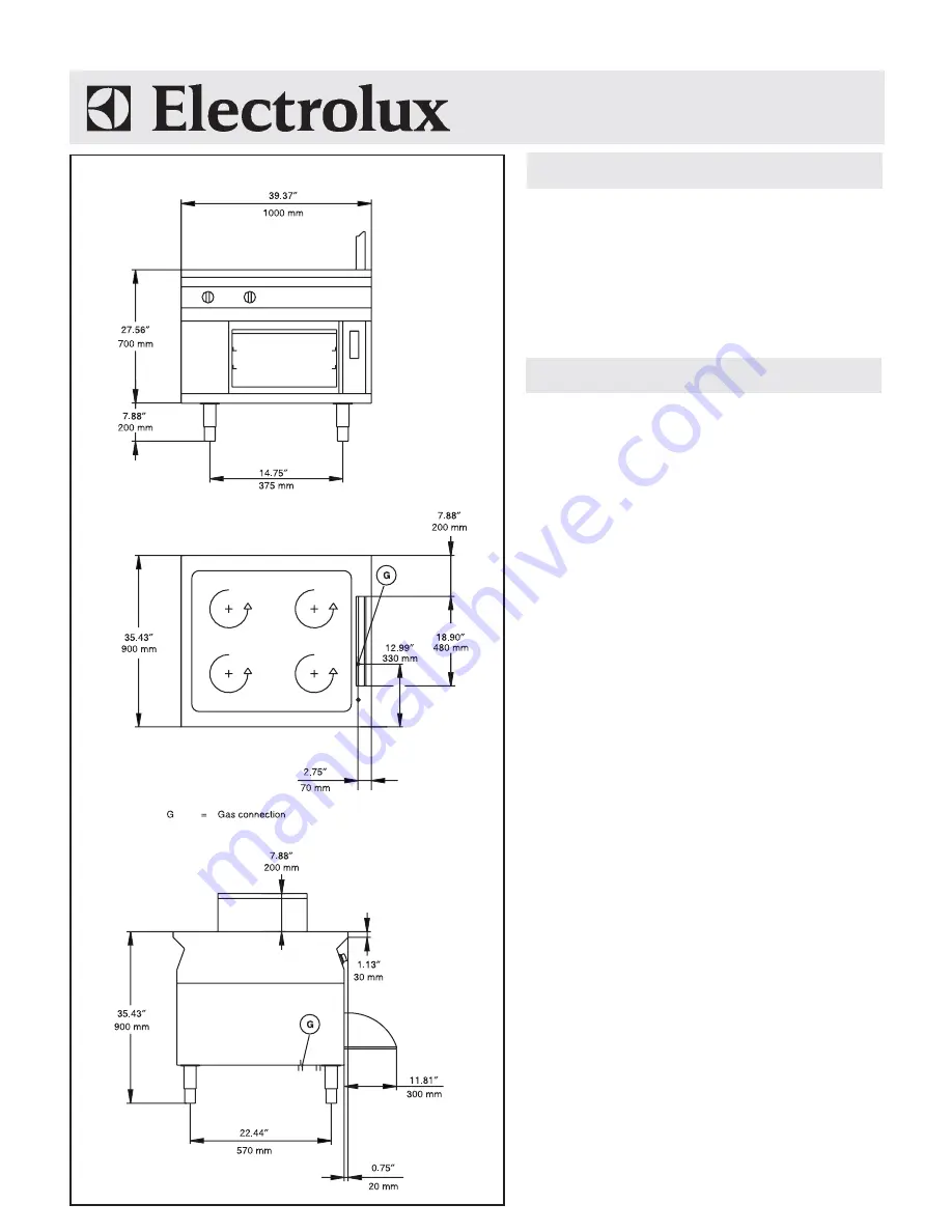 Electrolux WLGWDAOOOO Specification Sheet Download Page 2