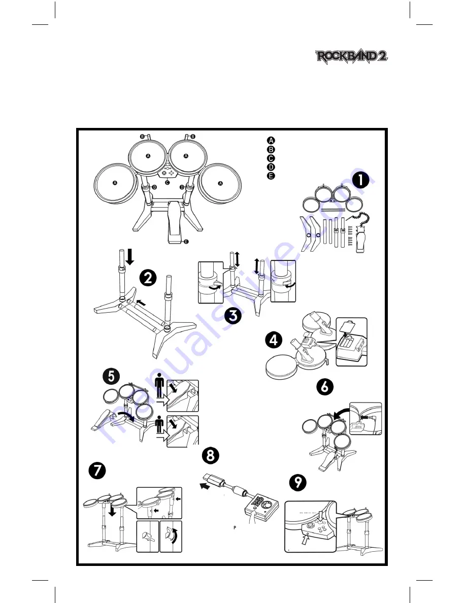 Electronic Arts 014633191639 - Rock Band 2 Drum Set Controller User Manual Download Page 8