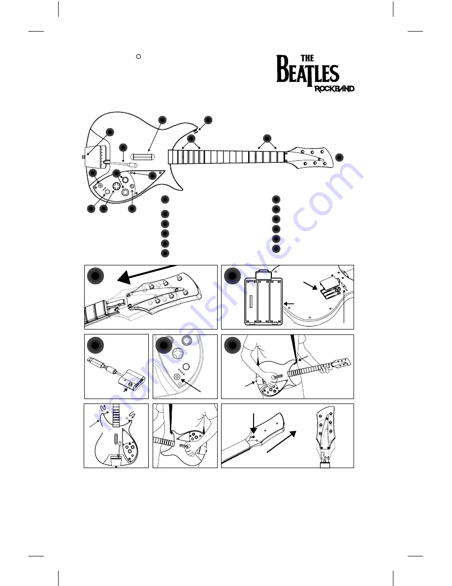 Electronic Arts 19372 - The Beatles: Rock Band Rickenbacker 325 Guitar Controller Скачать руководство пользователя страница 7