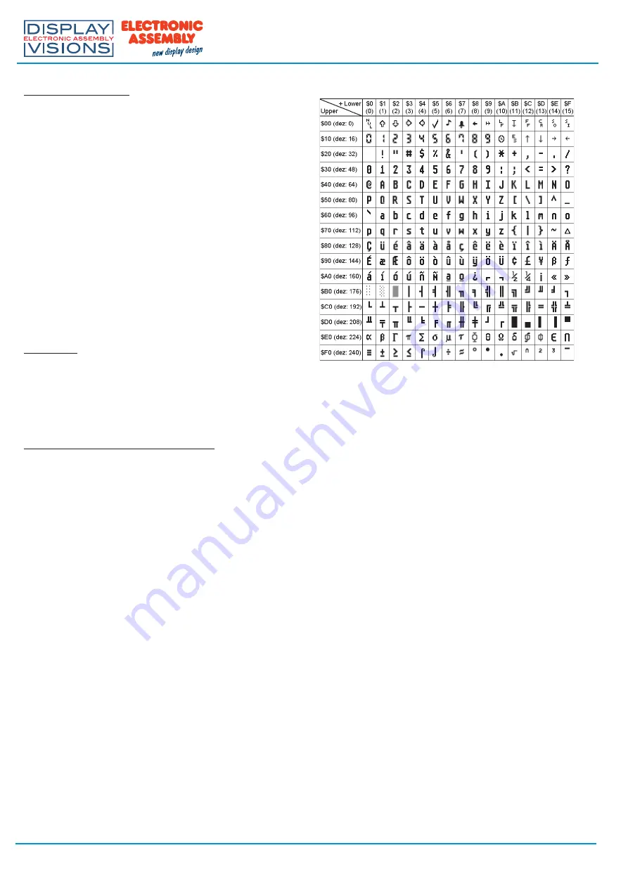 ELECTRONIC ASSEMBLY DISPLAY VISIONS  EA eDIPTFT32-ATP Manual Download Page 12