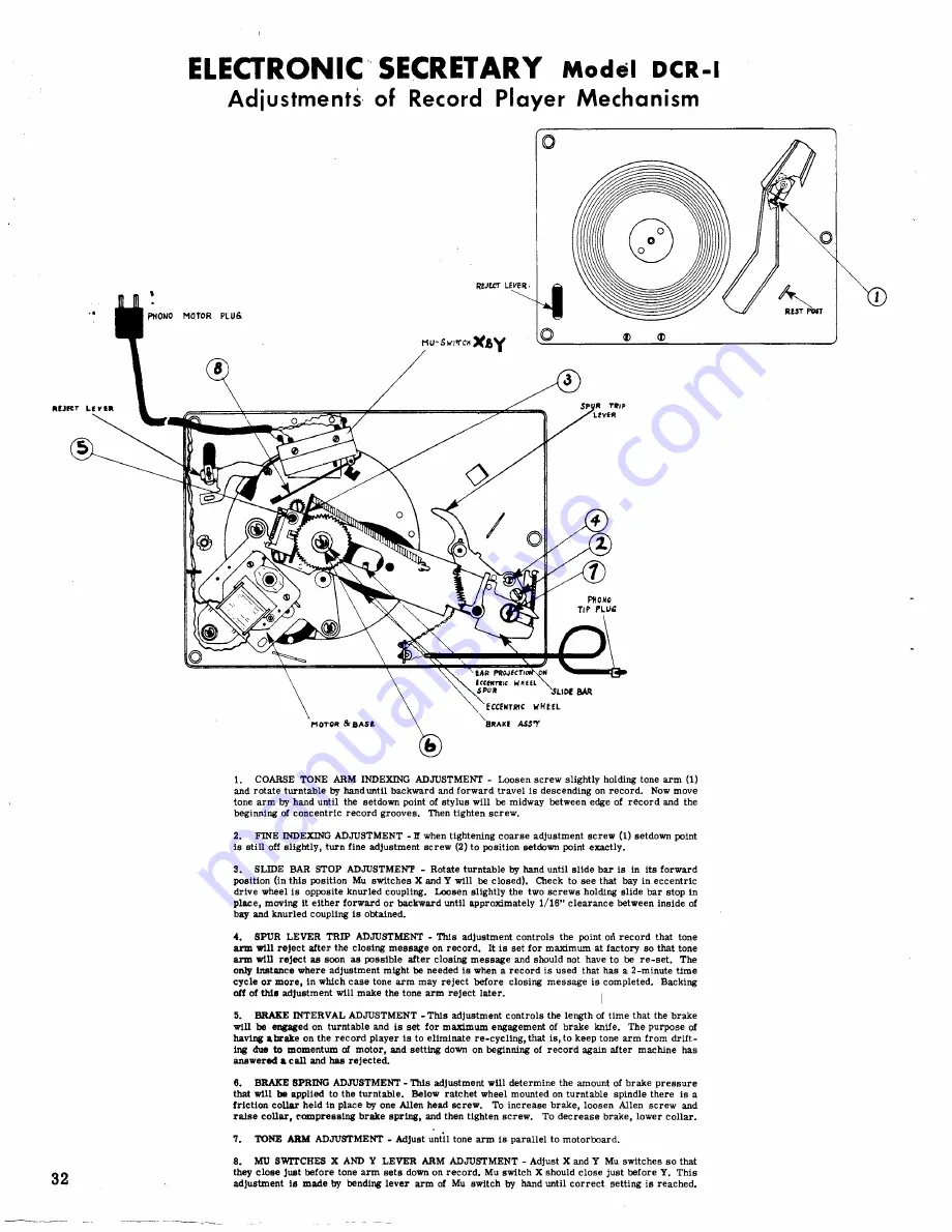 Electronic Secretary DCR-1 Manual Download Page 33