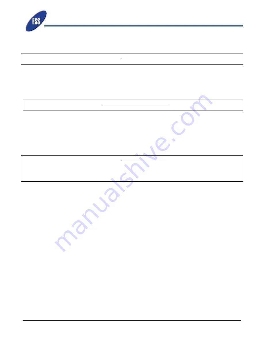 Electronic Systems Support EFC52 SERIES Installation, Operation And Maintenance Manual Download Page 10