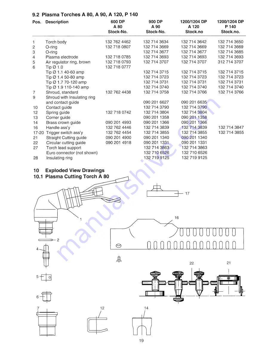 Elektra Beckum 1200 DP Operating Instructions Manual Download Page 19