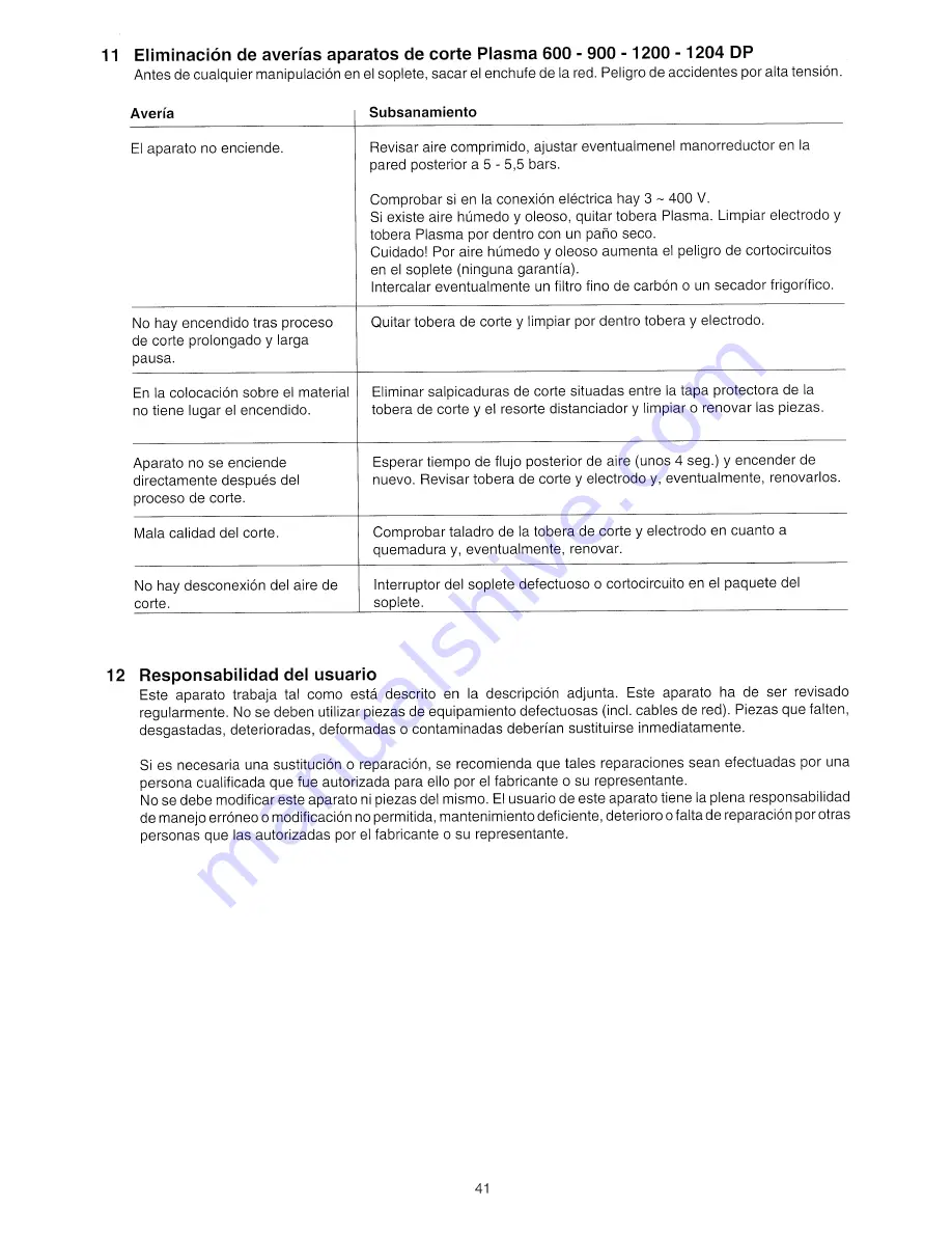 Elektra Beckum 1200 DP Operating Instructions Manual Download Page 41