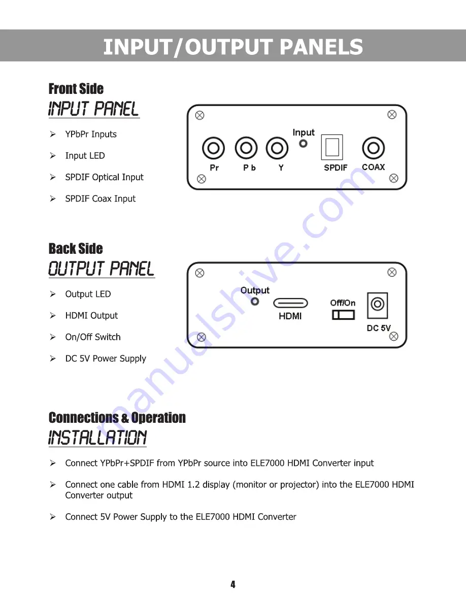 Element ELE7000 Installation Manual Download Page 4