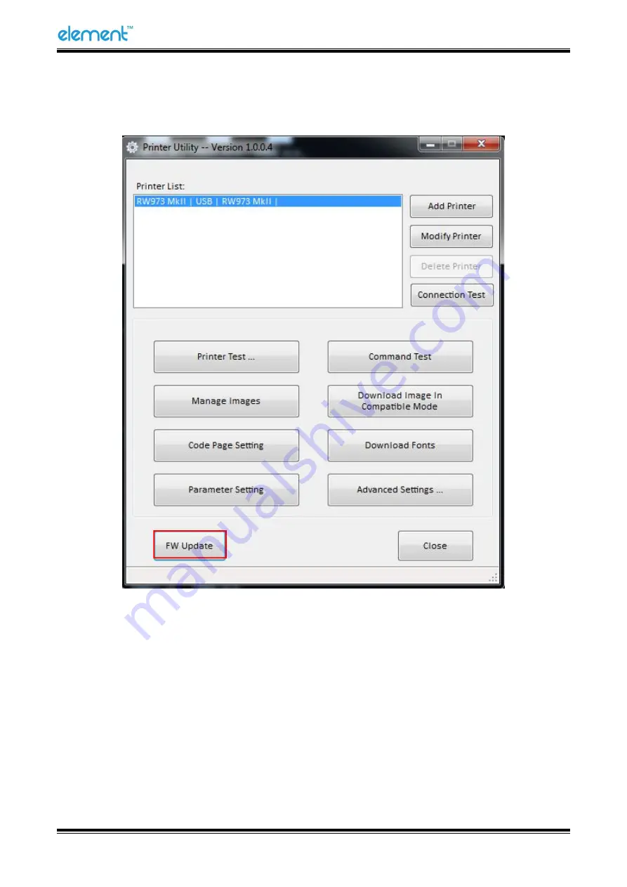 Element RW973 Mk2 User Manual Download Page 70