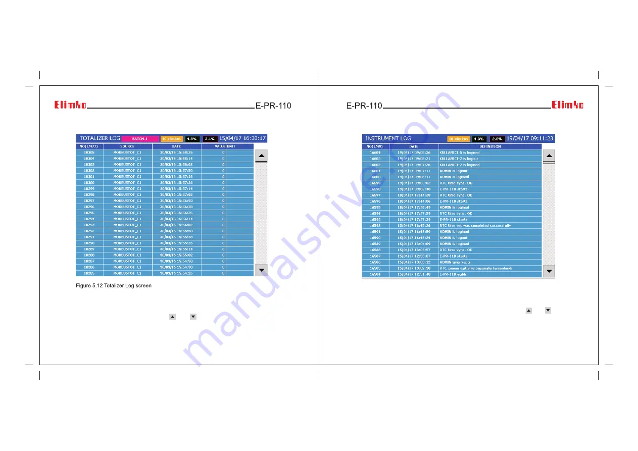 Elimko E-PR-110 Series User Manual Download Page 13