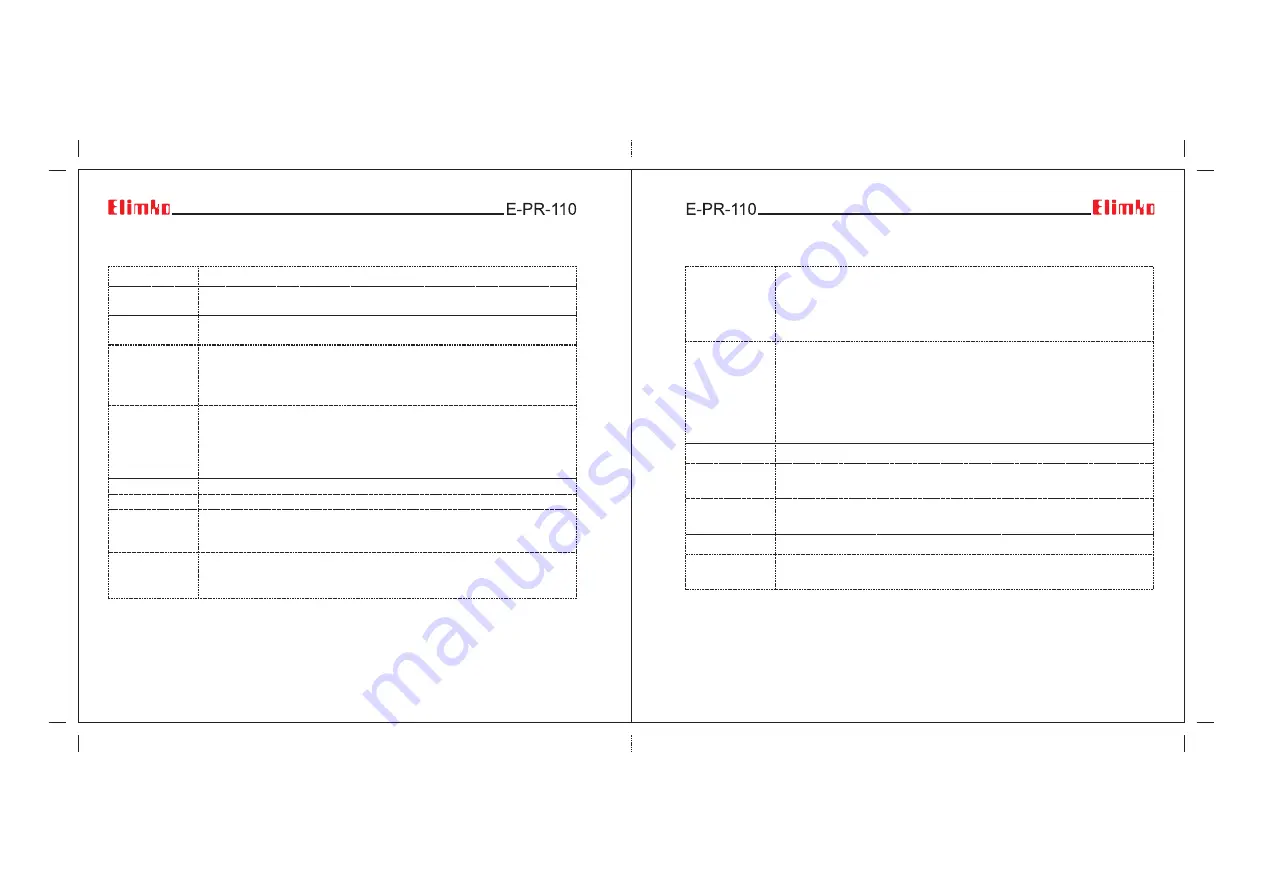 Elimko E-PR-110 Series Скачать руководство пользователя страница 43