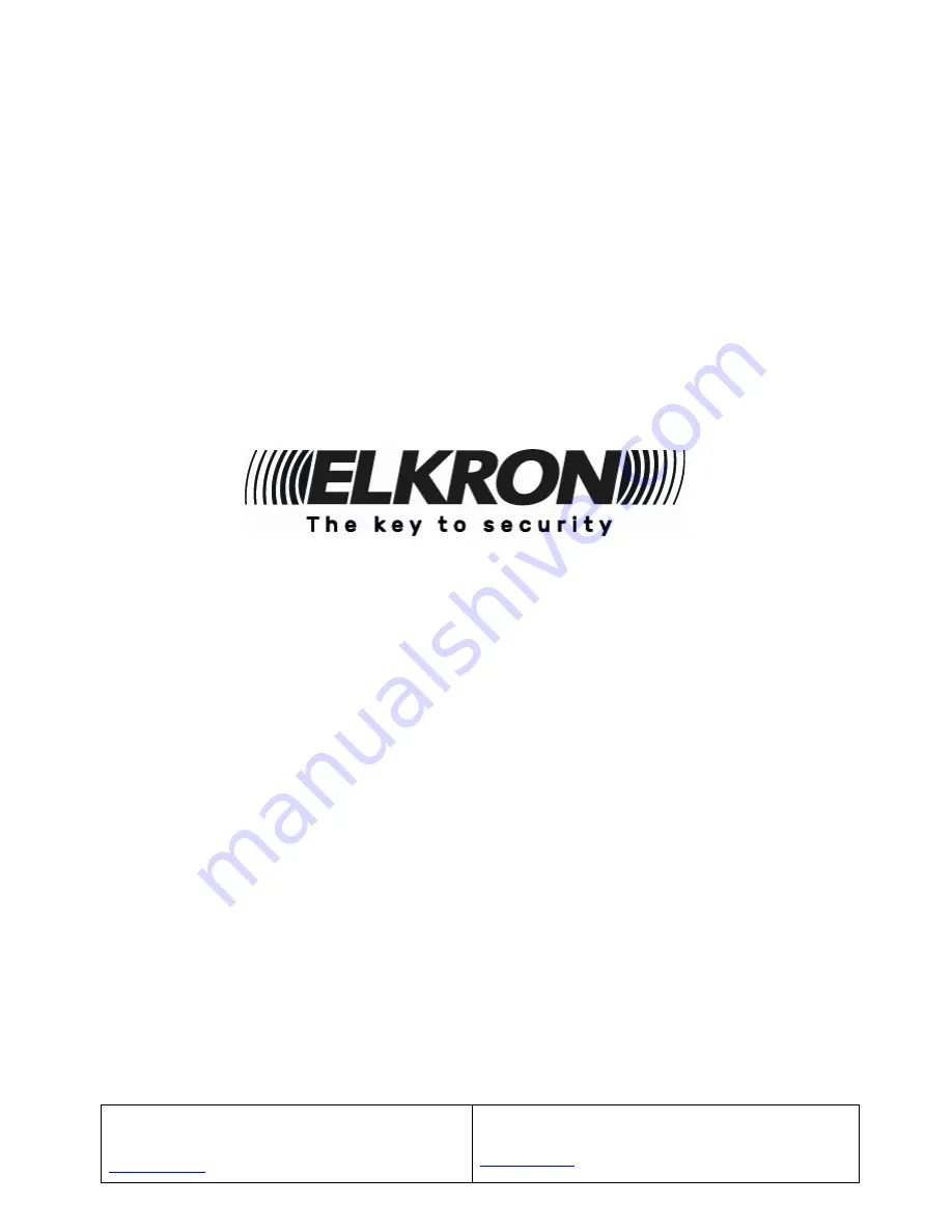 Elkron FAP54 Programming Manual Download Page 152