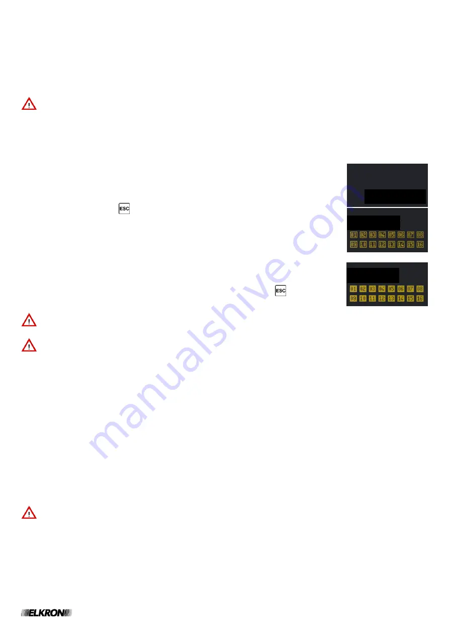 Elkron MP500/16 Скачать руководство пользователя страница 79