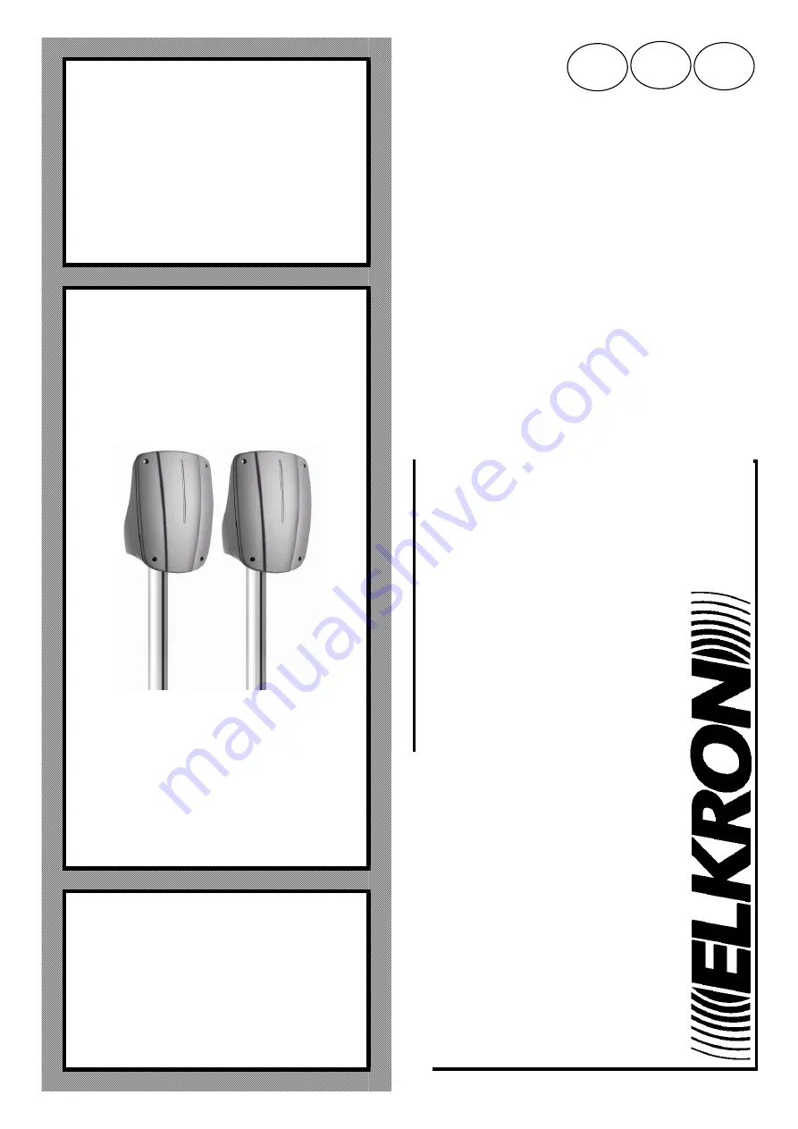 Elkron MWA60R/T Installation Manual Download Page 1