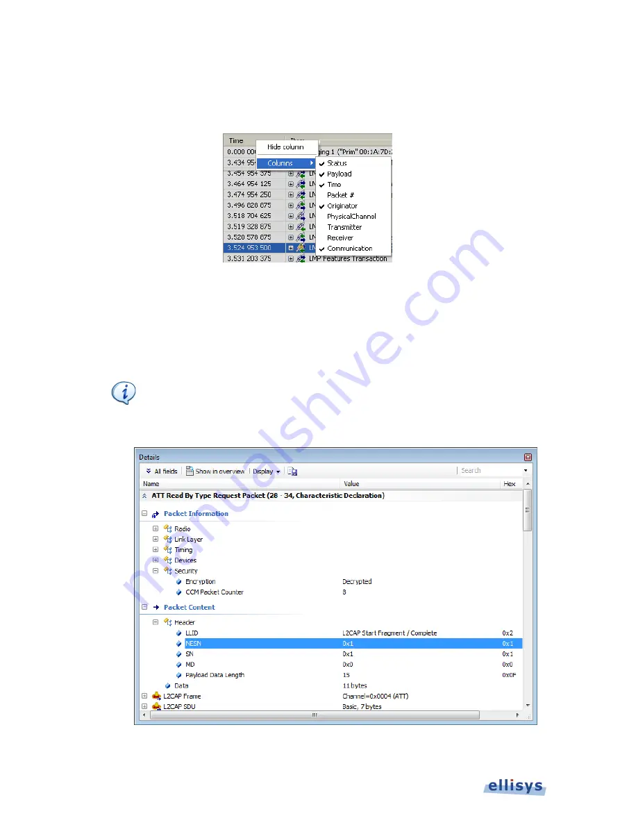 Ellisys Bluetooth Explorer 400 User Manual Download Page 78