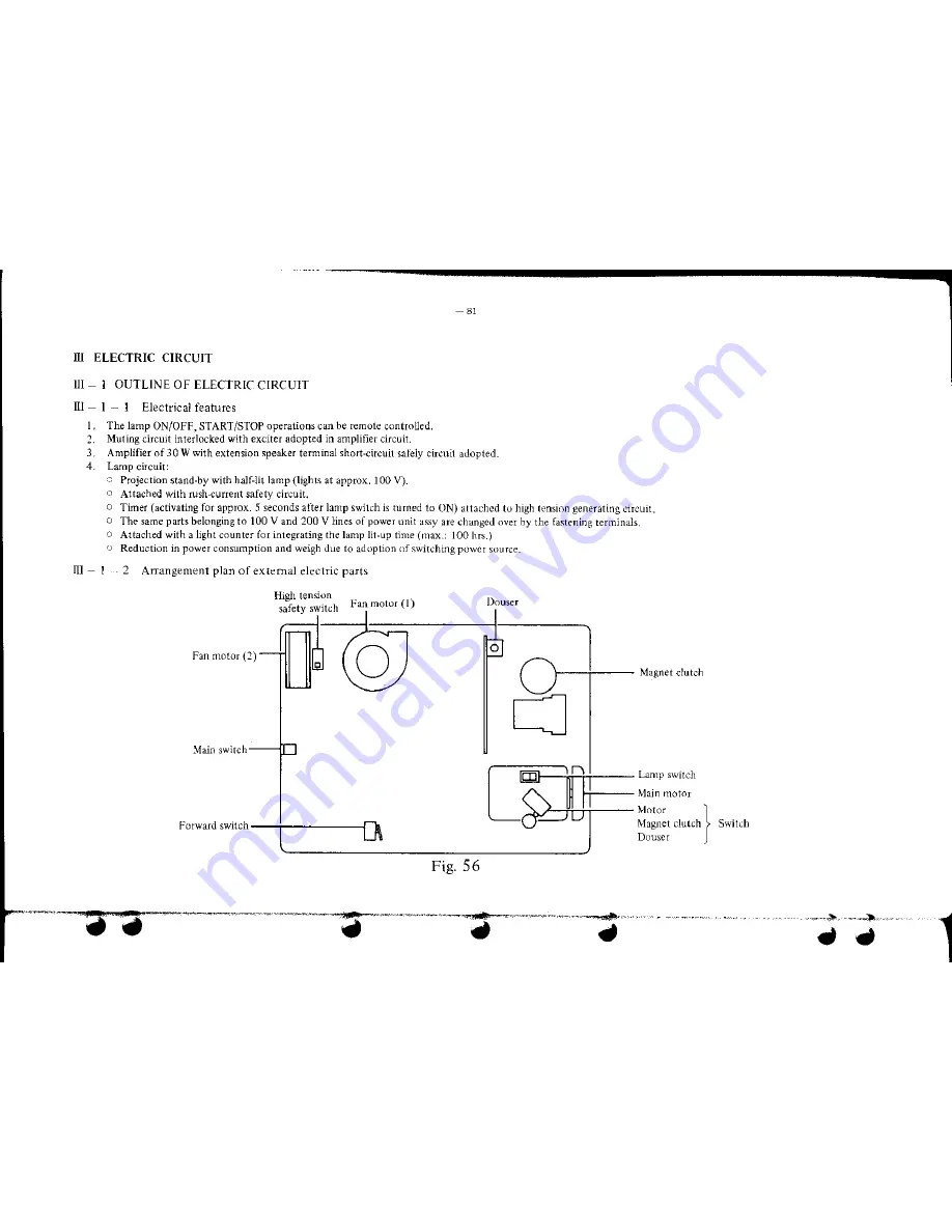 Elmo CX-350 Xenon Service Manual Download Page 82