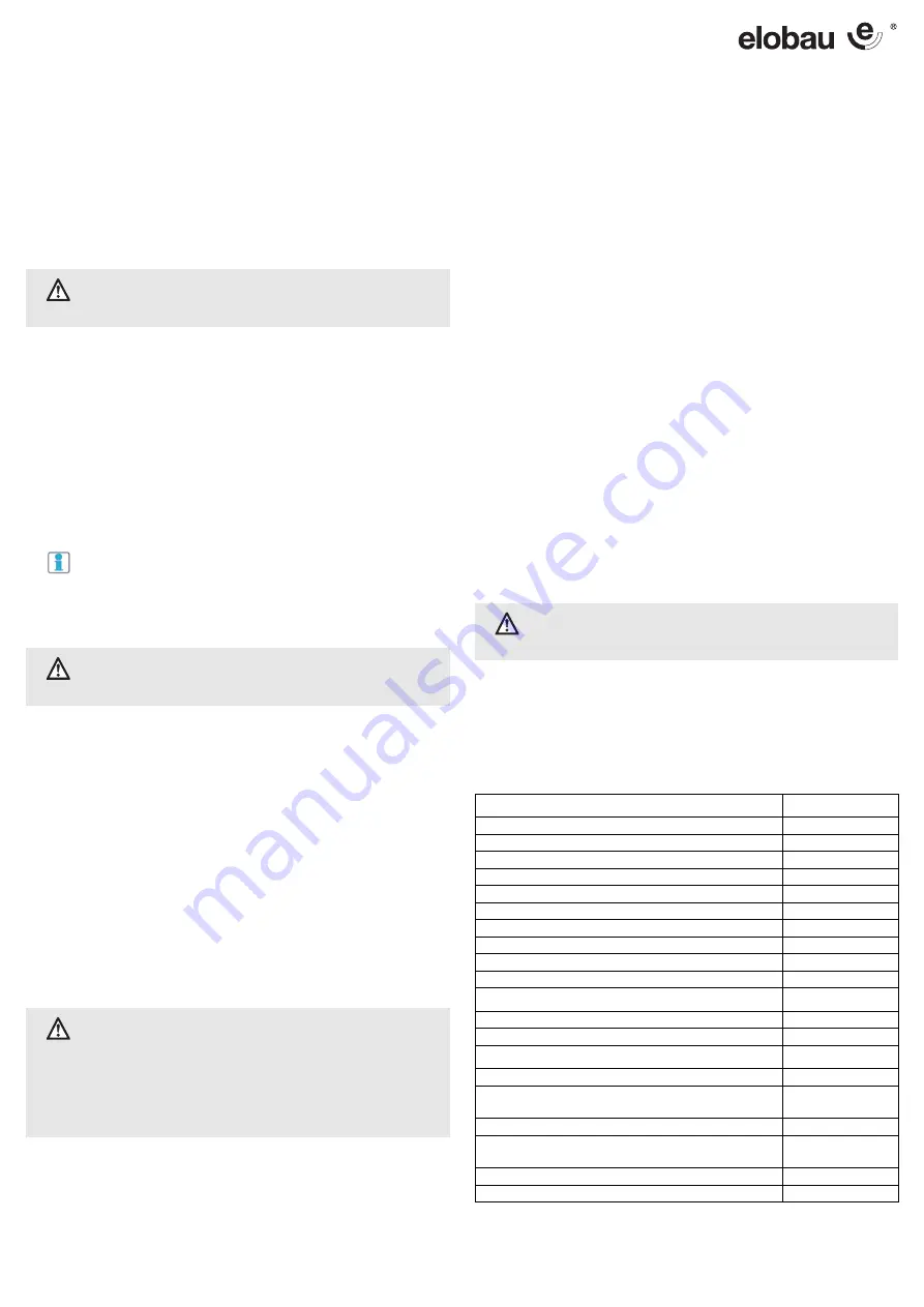 elobau NHT01D Operating Instructions Manual Download Page 4