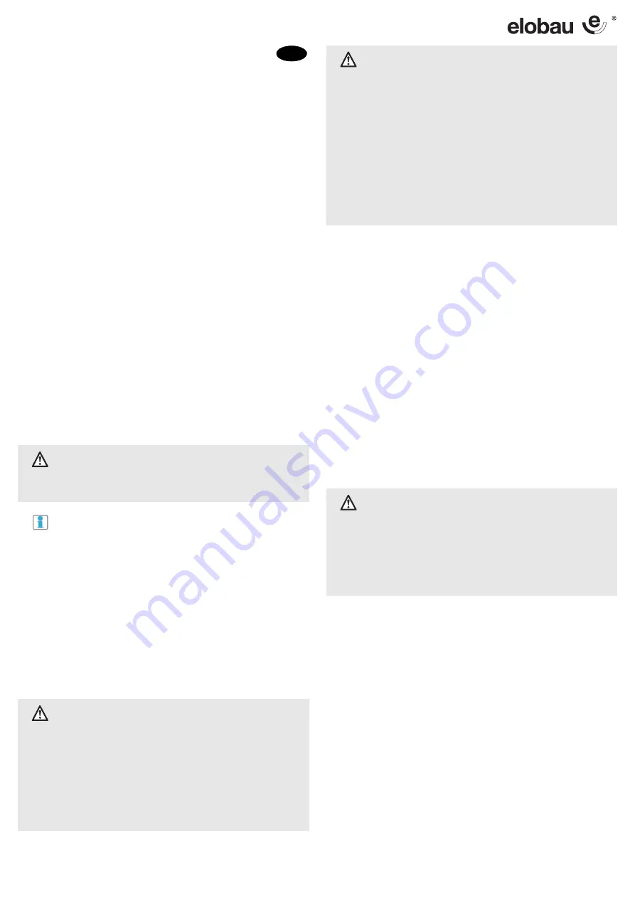 elobau NHT01D Operating Instructions Manual Download Page 5