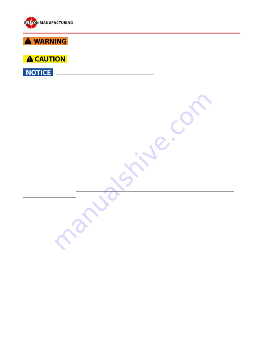 Elston Manufacturing GA-700H Owner'S Manual Download Page 16