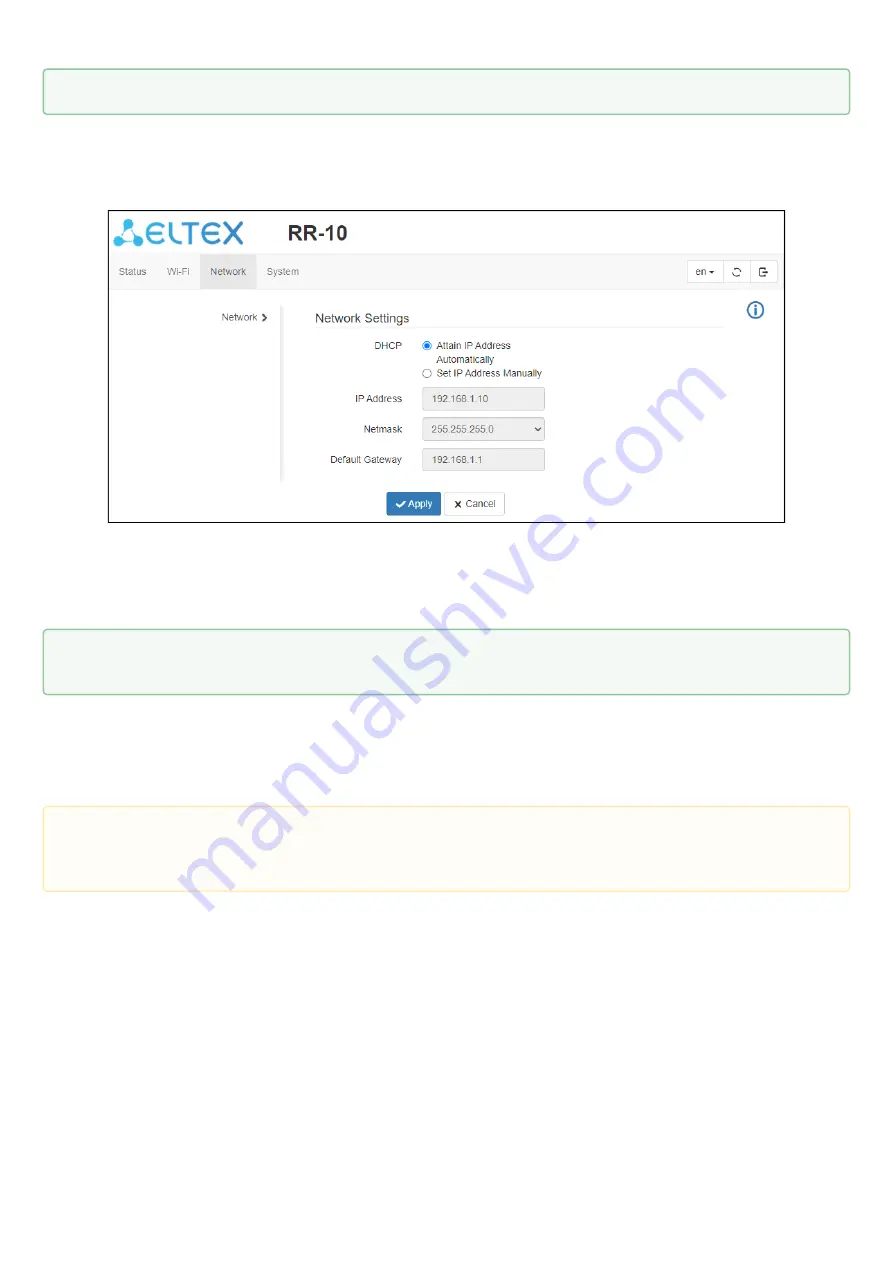 ELTEX RR-10 User Manual Download Page 25