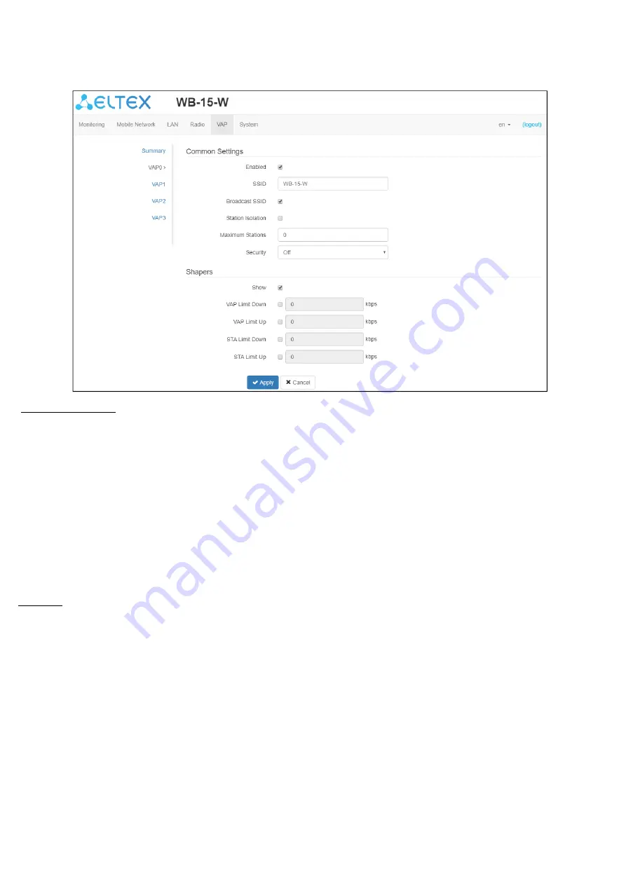 ELTEX WB-15-W User Manual Download Page 34