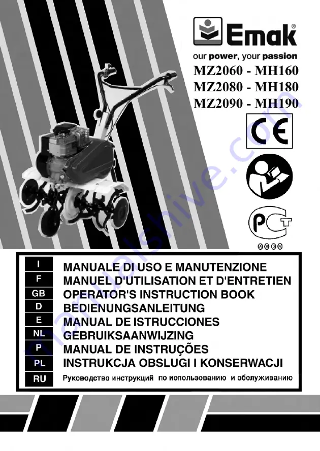 EMAK Efco MZ 2060 Operators Instruction Book Download Page 1