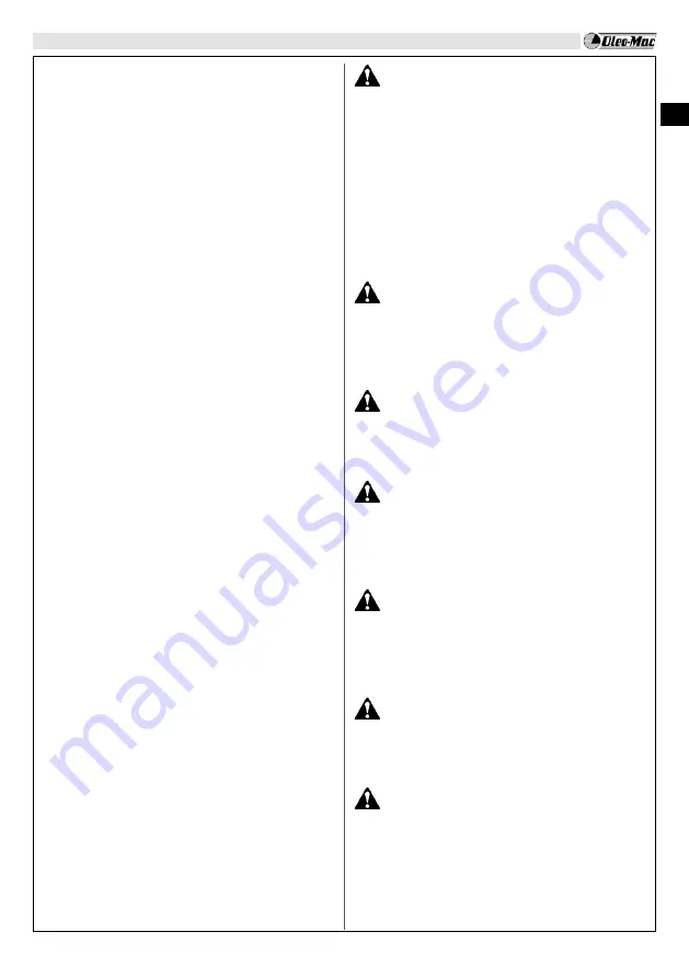 EMAK Oleo-Mac BC 241 D Operators Instruction Book Download Page 26